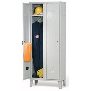 Armadio spogliatoio 2 vani 70x35x180H cm