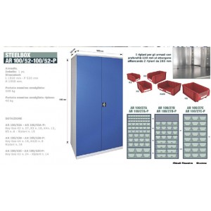 Armadio 100/52 con porte con Key box K2, K3, K4, K5